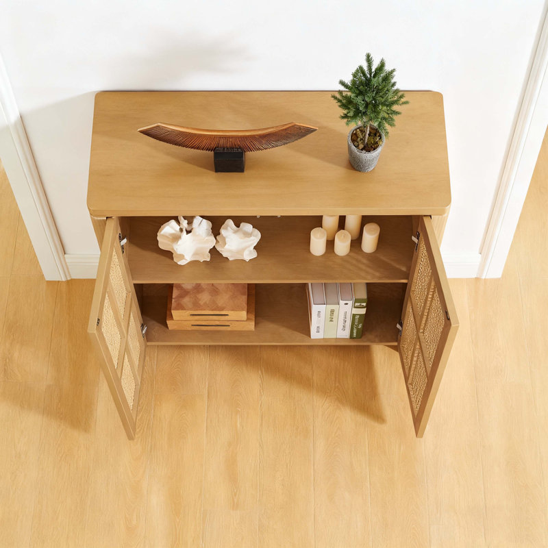 Buffet 39,4 po Mid-Century Modern, Naturel