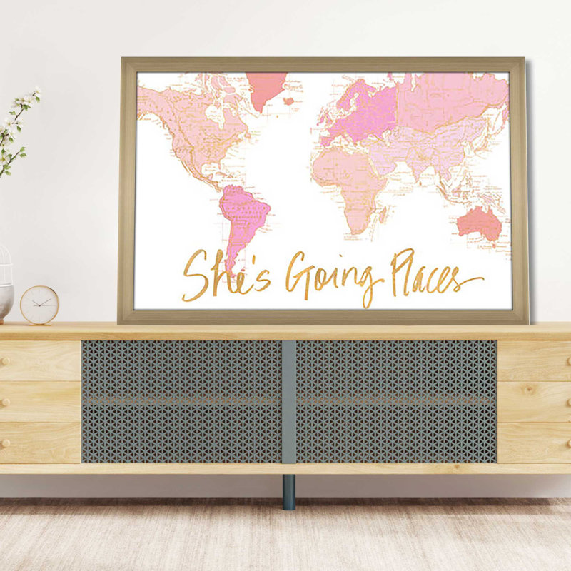«She's Going Places» par Elizabeth Medley - Cadre photo unique, impression, H 21,5 po x l 27,5 po x P 0,75 po