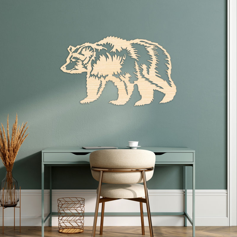 Handmade Wall Decor, 27.8" H x 46" W x 0.25" D, Black