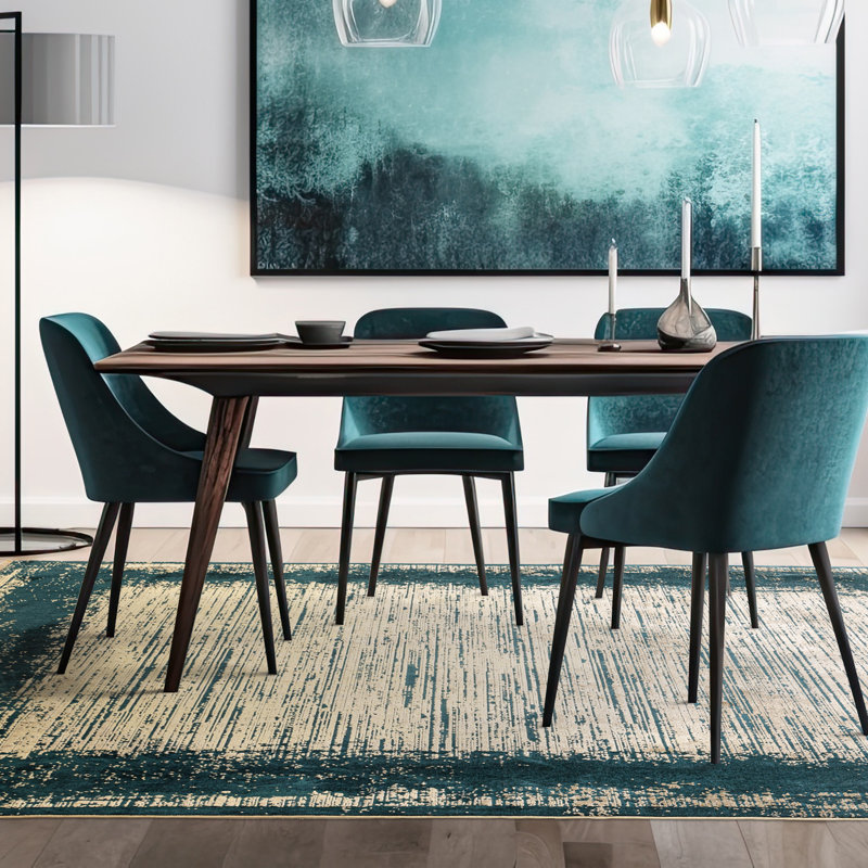 Ahmiyah Abstract Area Rug, Rectangle 160 x 230cm