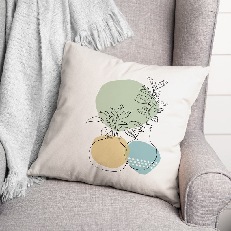 Geometric Reversible Throw Pillow