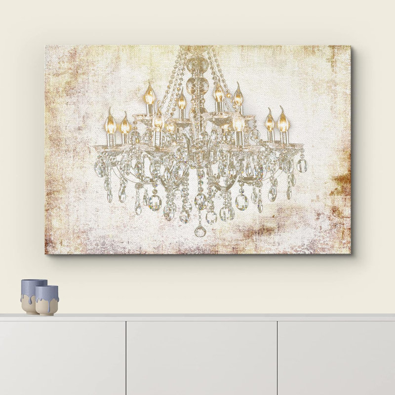 Lustre Glam, Toile tendue, H 32 po x l 48 po x P 1,5 po