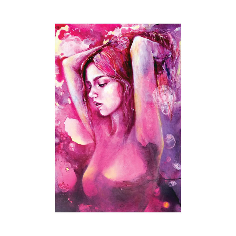 4 O'clock Flowers by Eury Kim - Wrapped Canvas Painting, 20.32 cm H x 30.48 cm W
