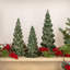 Mercury Glass LED Tree Set