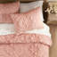 Ensemble de couette matelassée à motifs floraux 2 pièces rose pour lit simple-136113800-136113801