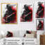 «Grey Red Music Rock», reproduction d'art mural-1935975370-1935975371