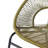 CONDESSA OUTDOOR PATIO WICKER LOVE SEAT, GREEN PE RATTAN & IRON FRAME, SET OF 1-129756863