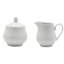 Service de vaisselle en porcelaine blanche Hertford 45 pièces, design en relief (service pour 8)