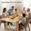 Table de salle à manger extensible en bois - Solution compacte pour les maisons modernes-973341556