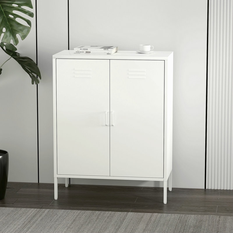 32" Metal Accent Cabinet