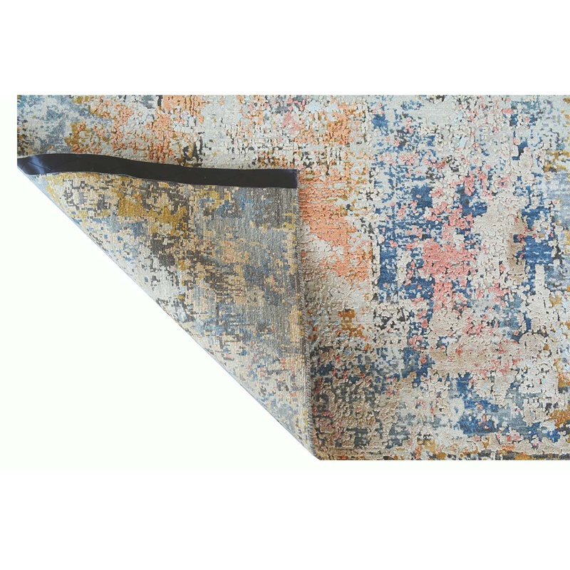 Hand Knotted Area Rug, Rectangle 4' x 6'