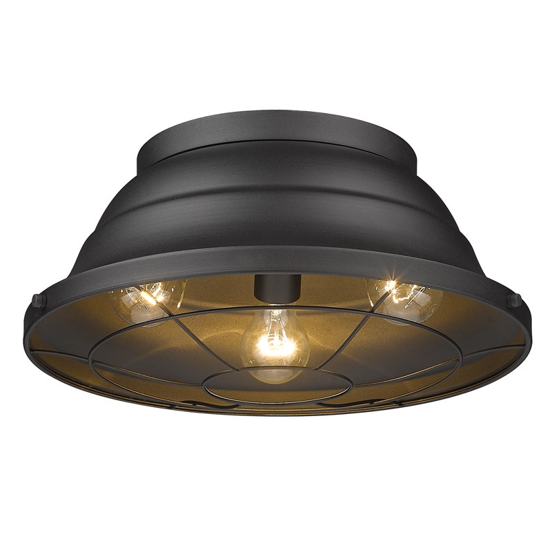 Skye Flush Mount, Natural Black