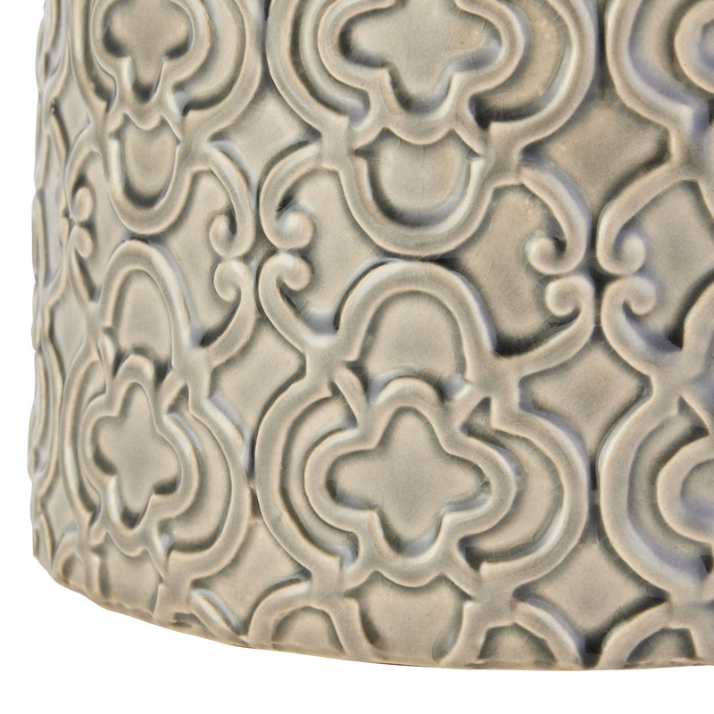 Quidnet Ceramic / Porcelain Decorative Urns & Jars, 20cm H x 20cm W x 20cm D