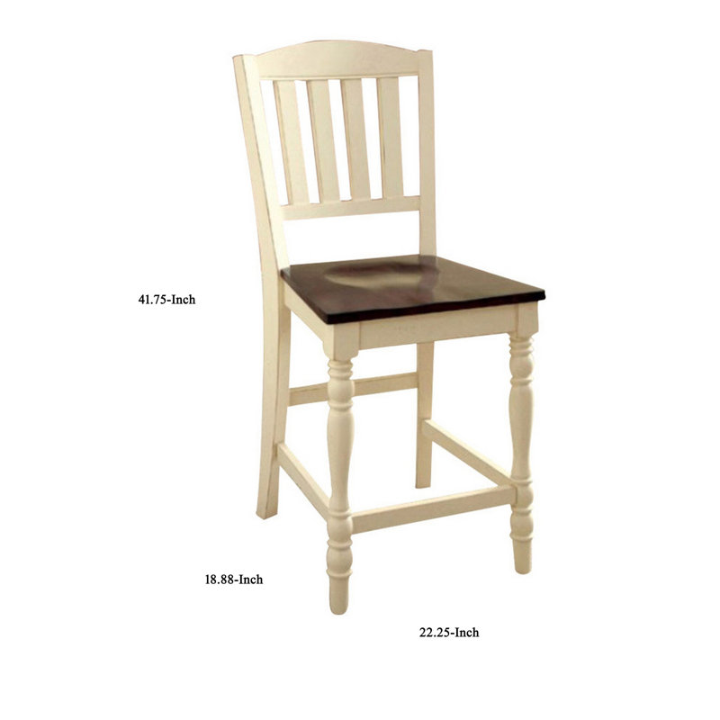 Andrew Counter Stool with Solid Wood Frame