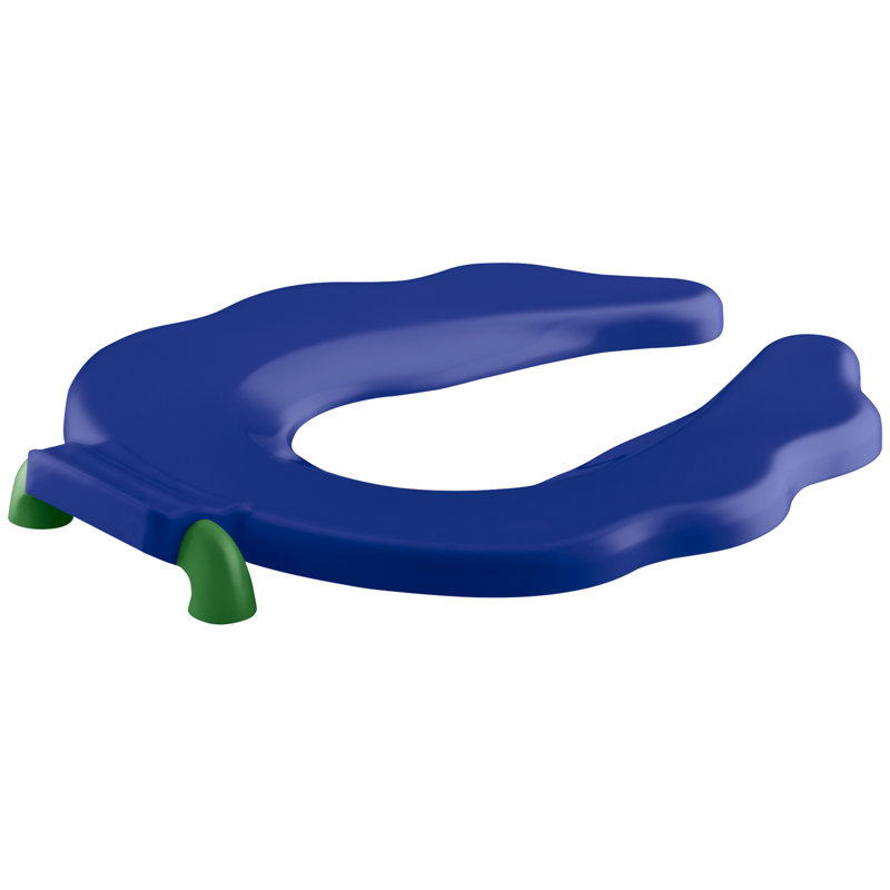 Siège de toilette allongé primaire, Bleu
