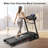 Treadmills for Home, Electric Treadmill with Automatic Incline, Foldable 3.5HP Workout Running Machine Walking, Double Running Board Shock Absorption Pulse Sensor Bluetooth Speaker APP FITSHOW.400lbs