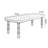 Brown Rectangular Solid Wood Dining Table-227828732