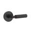 Emtek Select Privacy Interior Mortise w/ Disk Rosette & L-Square Stem, Straight Knurled Lever-204994218-204994219