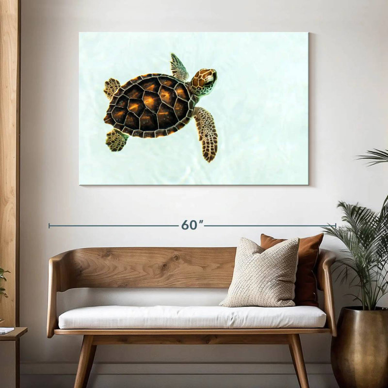 Bébé tortue Brampt, H 32 po x l 48 po