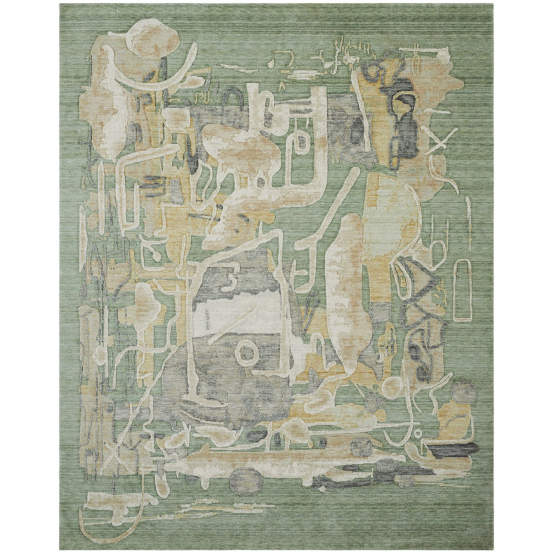 Tapis en laine Hargun Meadow, Rectangle 9 pi 9 po x 12 pi 6 po