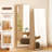 Medieval Style Rubber Wood Frame With Support Bracket Full-Length Mirror-118574335