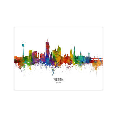 Vienna Austria Skyline by Michael Tompsett - Print