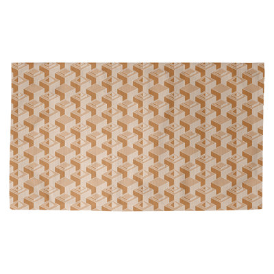 Tapis classique orange Skyscrapers