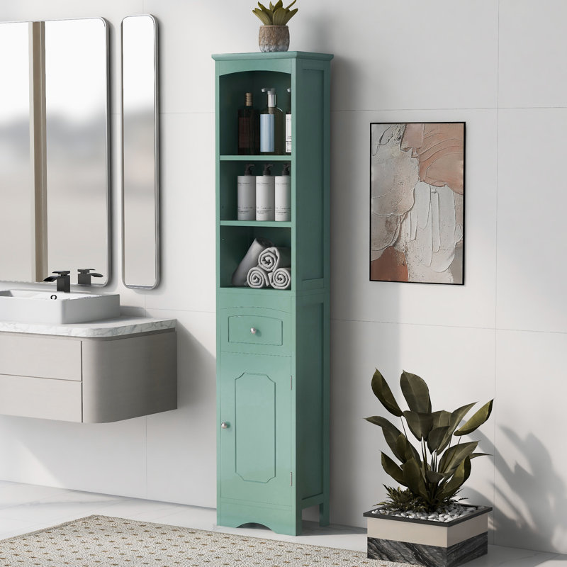Grande armoire de salle de bain, Vert
