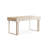 Modern white rectangular rock plate desk-437329807
