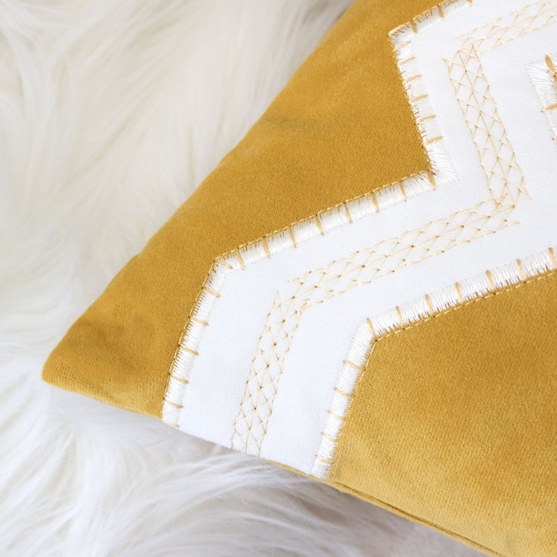 Coussin en soie Haerlo, Jaune
