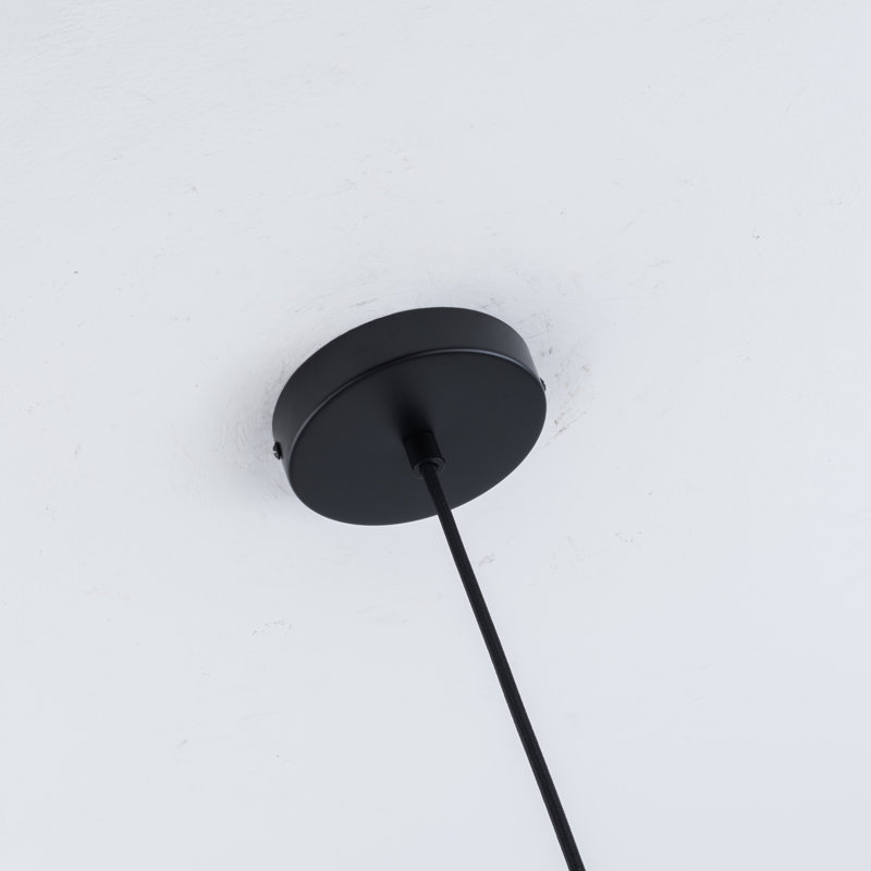 Akers 1 - Light Single Pendant, Black