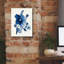 Art mural sur toile, "Indépendant Blooms Blue 1" par Shirley Novak-1413704346