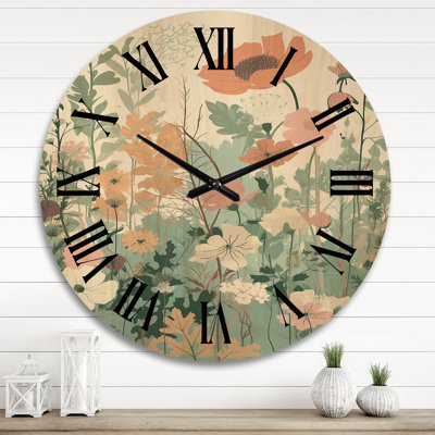 Horloge murale en bois massif Leeasia