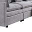 Chenille Sectional With Ottomans - Spacious, Comfy Seating For Large Spaces 108.66" Fabric Spacious And Stylish Living Area