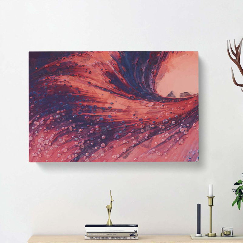 Land of Plenty in Abstract - Wrapped Canvas, 60cm H x 91cm W x 3cm D