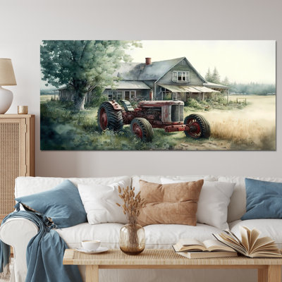 Tractor In Barn I - Truck Wall Art
