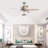 52"  Chandelier Fan With Remote