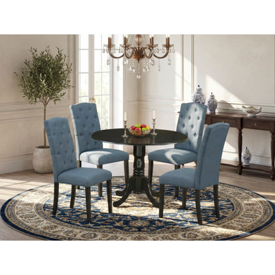 Mckeown 2 - Person Solid Wood Solid Wood Top Pedestal Dining Set