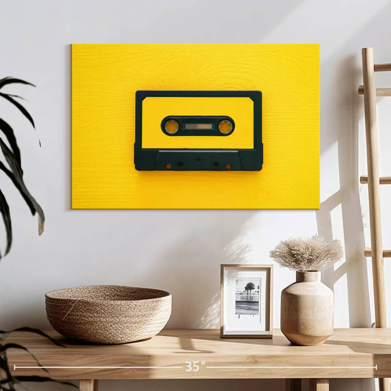 Cassette jaune Abarca, H 16 po x l 24 po