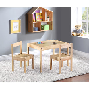 Ensemble 3 pièces de table et chaises pour enfants Della