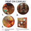 «Orange Jaune Cancer Constellation II - Astronomie Cancer», art mural-106113972-106113966