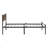 Twin Size Metal Bed Frame With Wood Headboard & 10.8" Storage, No Box Spring Needed-123834357-123834356