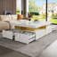 Table basse moderne carrée avec rangement à 4 tiroirs-1735970937