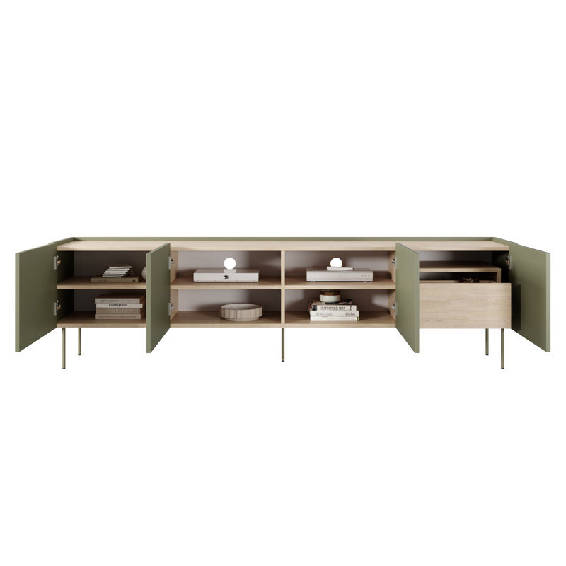 Carlianne TV Stand for TVs up to 55", Olive