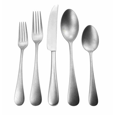 David Shaw Silverware Arc Stainless Steel Flatware Set - Service for 4