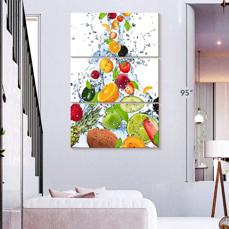 Yarlin Fruit Water Splash, H 74 po x l 48 po
