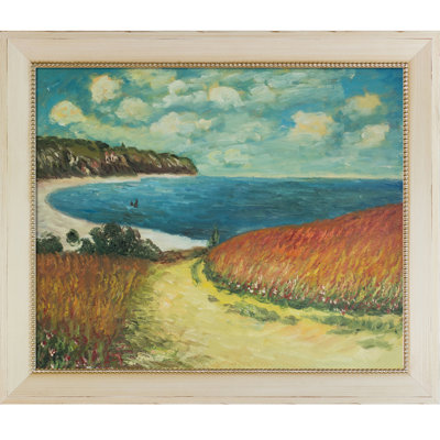 "Meadow Road to Pourville", 1882, reproduction d'art sur toile