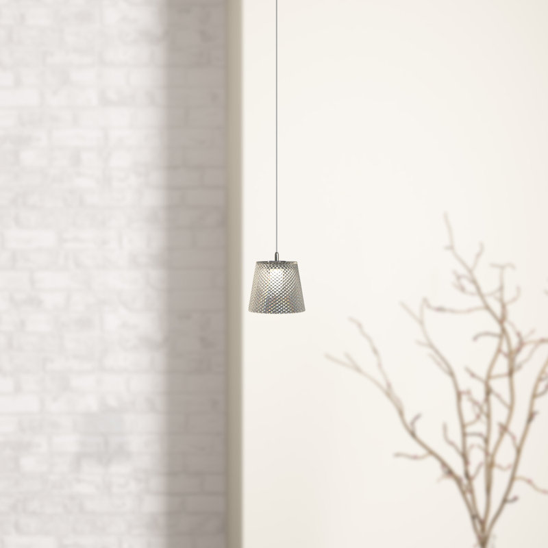 Emerie 1 - Light Nickel Single Pendant