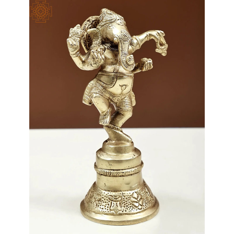 Cloche de danse en laiton 6 po Ganesha