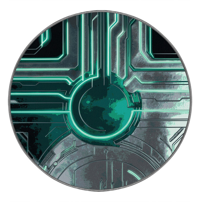 Astro Rift Rug, Round 8'